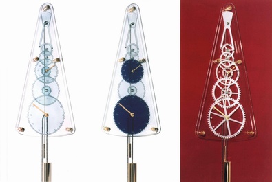 Pictures of Absolut clocks - Models Crystal, Cathedral, Murano, Regulateur Squelette - 19 Kbytes